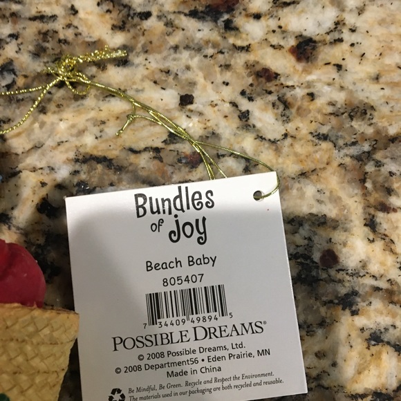 Possible Dreams “Bundle of Joy” Beach Baby Ornament - Picture 4 of 5